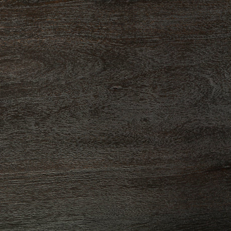 McLeod II 54 L x 54 W x 28.75 H Round Brown Solid Wood Top Gold Metal Base Dining Table from Mercana - Luna Furniture