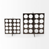 Fletcher (Small) 4L x 4W Gray Metal Abstract Decorative Object from Mercana - Luna Furniture