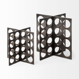 Fletcher (Large) 6L x 6W Gray Metal Abstract Decorative Object from Mercana - Luna Furniture