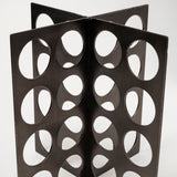Fletcher (Large) 6L x 6W Gray Metal Abstract Decorative Object from Mercana - Luna Furniture