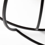 Clapp I Set of 2 (41" & 38") Round Brown Wood Top Black Iron Base Nesting Coffee Tables from Mercana - Luna Furniture