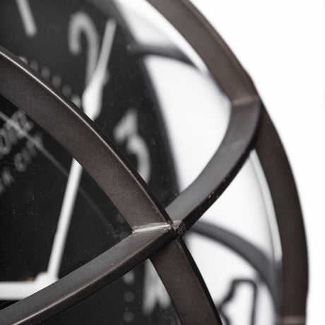 Bellmond 15L x 15H Large Industrial Wall Clock from Mercana - Luna Furniture