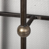Newcomb 7x53.5 Gold/Black Metal Meshed Rectangular Wall Sconce from Mercana - Luna Furniture