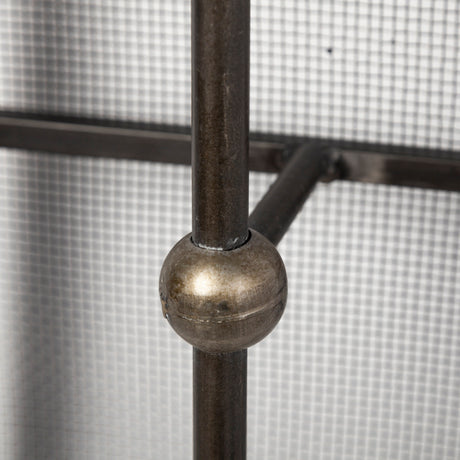 Newcomb 7x53.5 Gold/Black Metal Meshed Rectangular Wall Sconce from Mercana - Luna Furniture