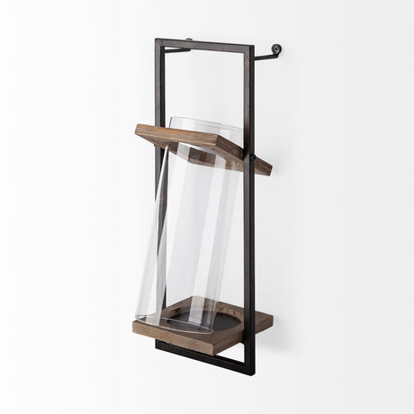 Milton Rustic wall mounted candle holder from Mercana - Luna Furniture