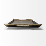 Drey 24L x 10W Gold Rectangular Tray from Mercana - Luna Furniture