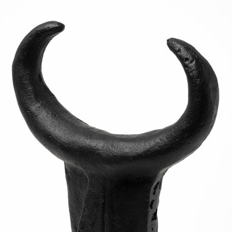 Caleb 4L x 5W Black Metal Tribal Figurine from Mercana - Luna Furniture