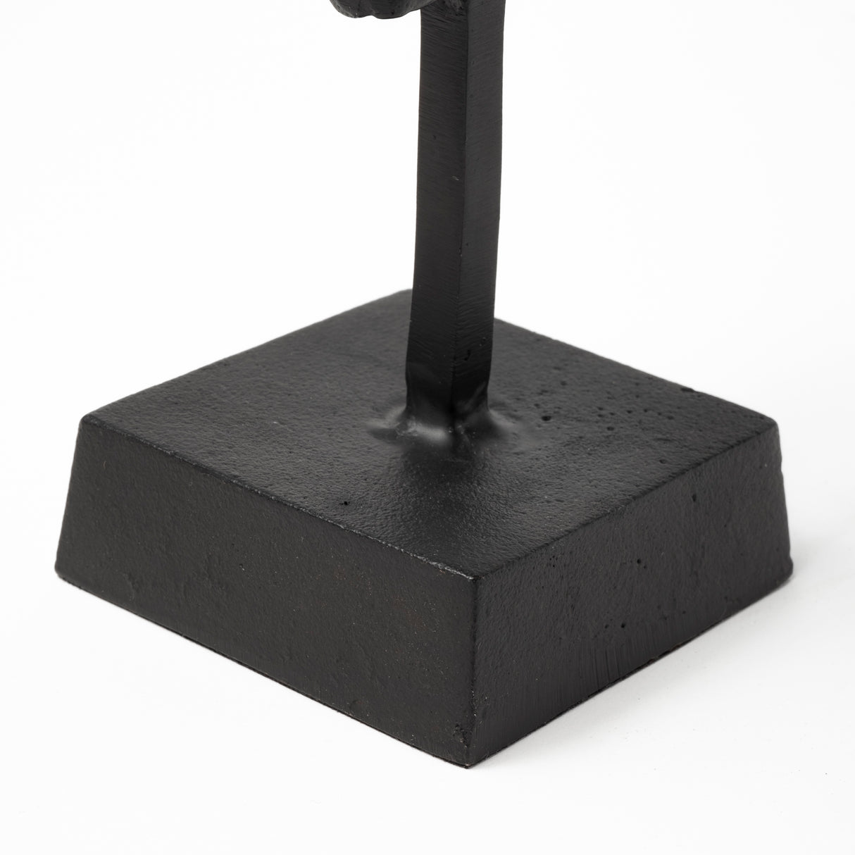 Caleb 4L x 5W Black Metal Tribal Figurine from Mercana - Luna Furniture
