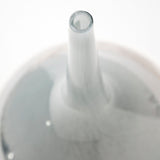 Erie I Short Two Toned Sky Blue Dark Brown Blown Glass Vase from Mercana - Luna Furniture