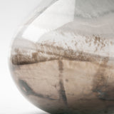 Erie I Short Two Toned Sky Blue Dark Brown Blown Glass Vase from Mercana - Luna Furniture