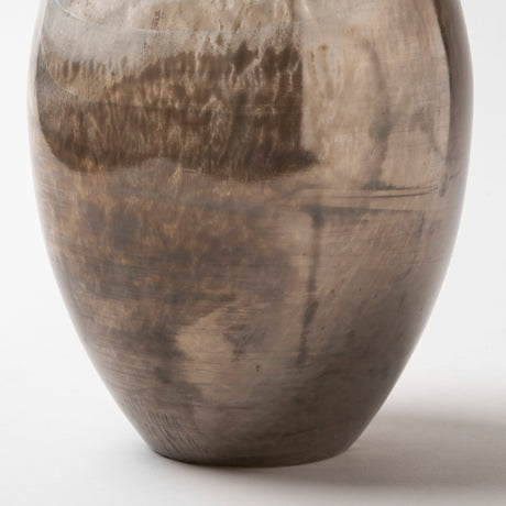 Erie II Tall Two Toned Sky Blue Dark Brown Blown Glass Vase from Mercana - Luna Furniture