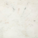 Bombola I (Small) 15L x 15W White Round Marble Top W/Black Metal Frame Accent Table from Mercana - Luna Furniture