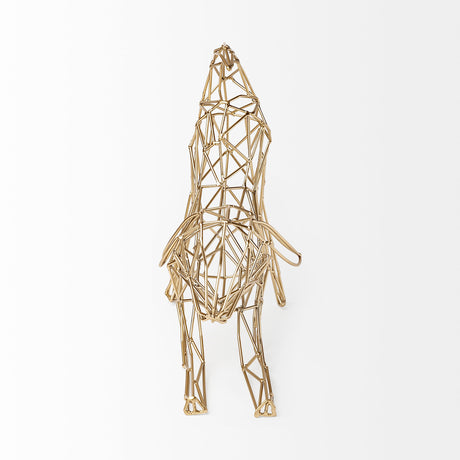 Frankie II 13L x 6W Gold Wire Framed Dog Shaped Decor from Mercana - Luna Furniture