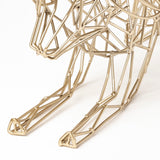 Frankie II 13L x 6W Gold Wire Framed Dog Shaped Decor from Mercana - Luna Furniture