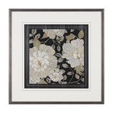 Garden Noir I by June Erica Vess a Hand Embellished Textured Framed Art Print Matted under Glass from Mercana - Luna Furniture
