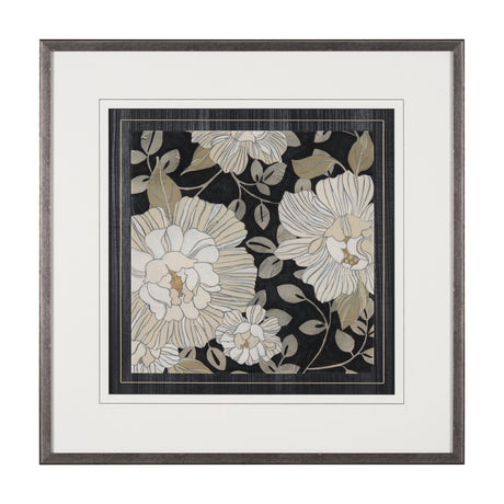 Garden Noir I by June Erica Vess a Hand Embellished Textured Framed Art Print Matted under Glass from Mercana - Luna Furniture