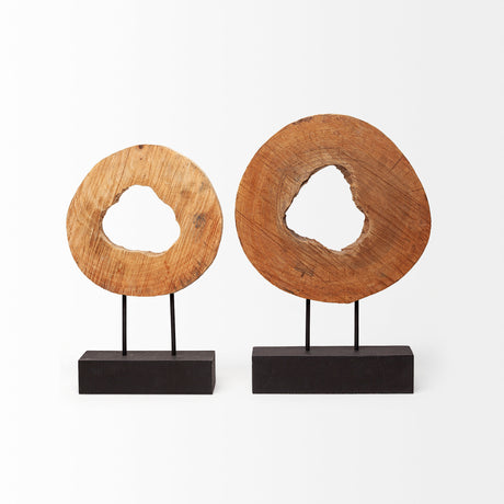 Ironwood I (Large) 15L x 3W Natural Wooden Circular Object from Mercana - Luna Furniture