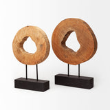 Ironwood II (Small) 13L x 4W Natural Wooden Circular Object from Mercana - Luna Furniture