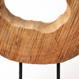 Ironwood II (Small) 13L x 4W Natural Wooden Circular Object from Mercana - Luna Furniture