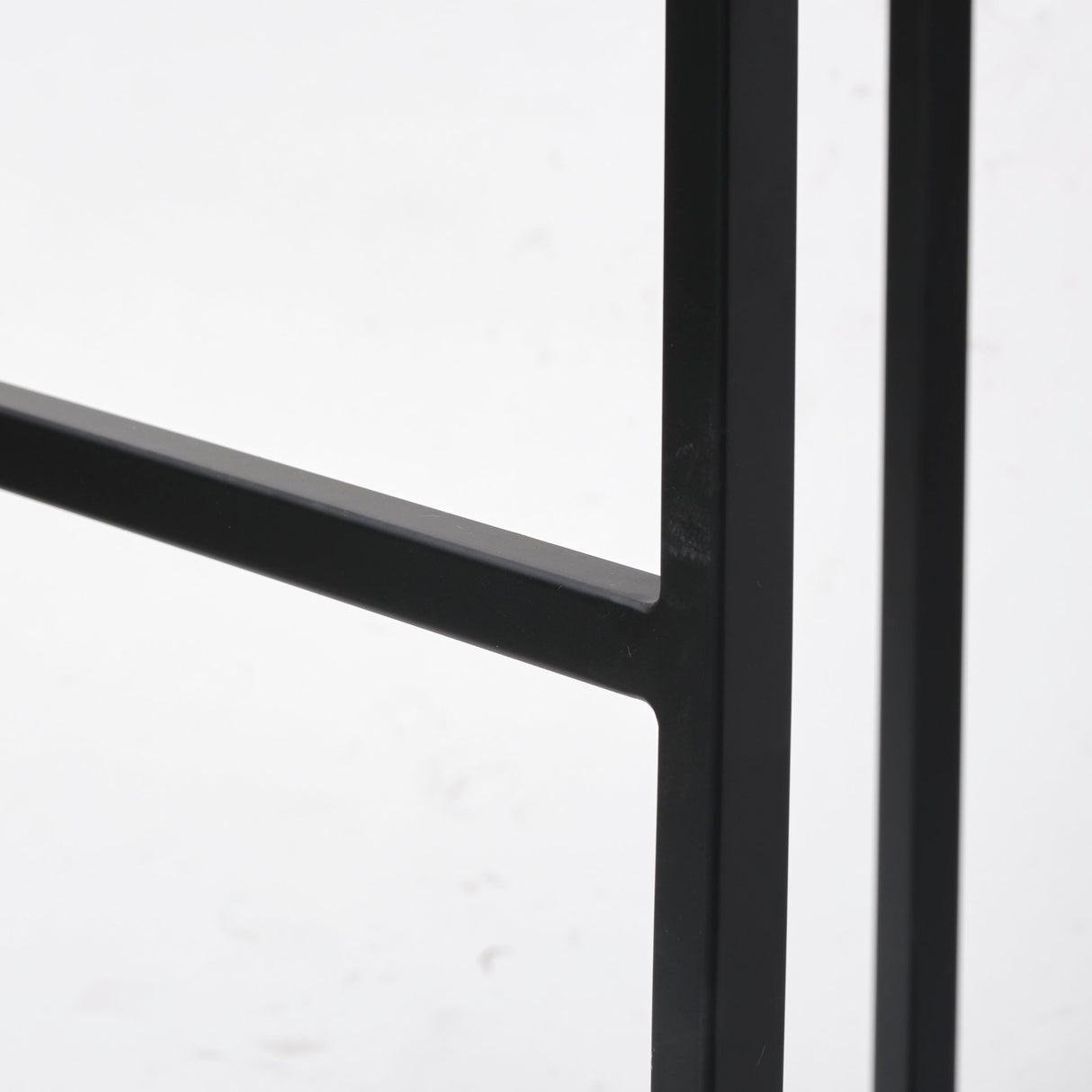 Frodo 26.4H Seat Height White Fabric Seat Black Metal Base Stool from Mercana - Luna Furniture