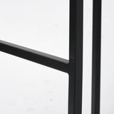 Frodo 26.4H Seat Height White Fabric Seat Black Metal Base Stool from Mercana - Luna Furniture