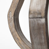 Brillion Small Rustic Wood Metal Table Candle Holder from Mercana - Luna Furniture