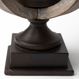 Brillion Small Rustic Wood Metal Table Candle Holder from Mercana - Luna Furniture
