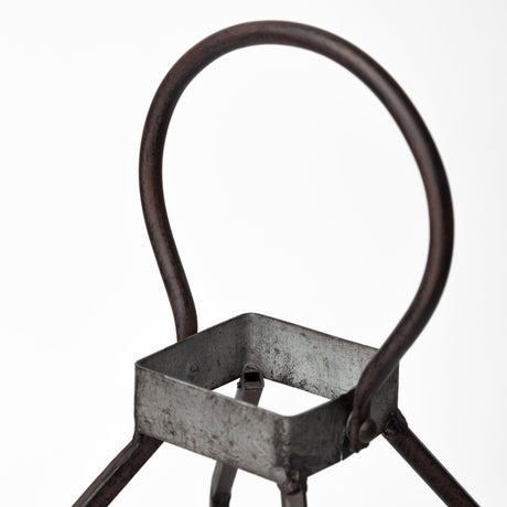 Kingston II Small Rustic Metal Framed Table Candle Holder from Mercana - Luna Furniture