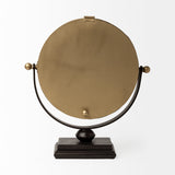 Houston Gold Metal Half Moon Base Table Clock from Mercana - Luna Furniture