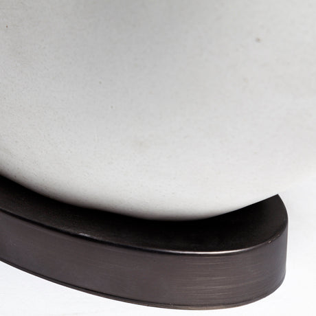 Celtica (26.8"H) White Resin Ring-Shaped Base Table Lamp from Mercana - Luna Furniture