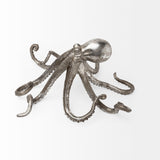 Strafford Medium 13L x 7W Silver Resin Octopus from Mercana - Luna Furniture