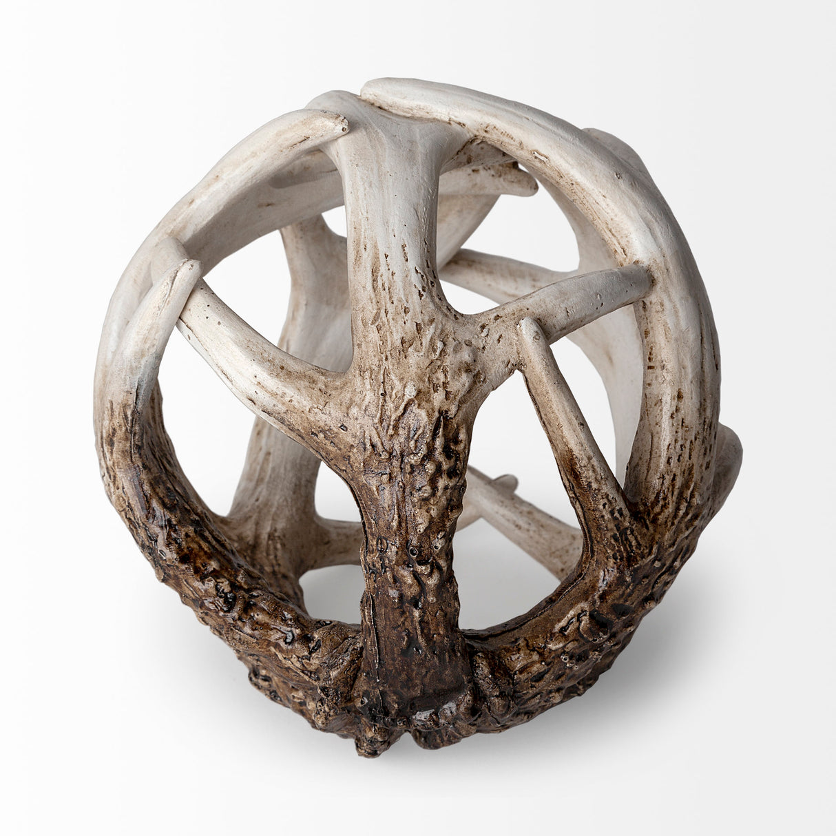 Ramus I (Small) 5L x 5W Brown Antler Shaped Decorative Resin Orb Ball from Mercana - Luna Furniture