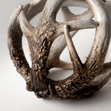 Ramus I (Small) 5L x 5W Brown Antler Shaped Decorative Resin Orb Ball from Mercana - Luna Furniture