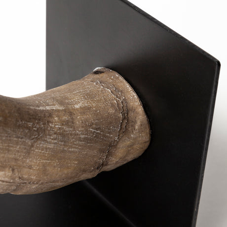 Nickerson (Set of 2) 6L x 7W Bull Horn Bookends from Mercana - Luna Furniture