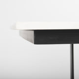 Tanner I 71L x 35W Rectangular White Marble W/ Metal Base Dining Table from Mercana - Luna Furniture