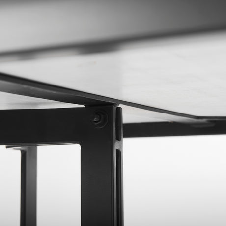Tanner I 71L x 35W Rectangular White Marble W/ Metal Base Dining Table from Mercana - Luna Furniture