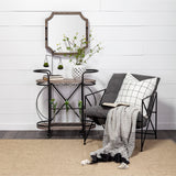 Forillon I Short White Glazed Lattice Pattern Vase from Mercana - Luna Furniture
