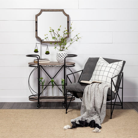 Forillon I Short White Glazed Lattice Pattern Vase from Mercana - Luna Furniture