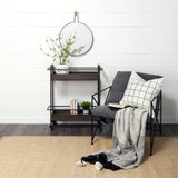 Collie 20x26 Round Black Metal Frame Mirror from Mercana - Luna Furniture