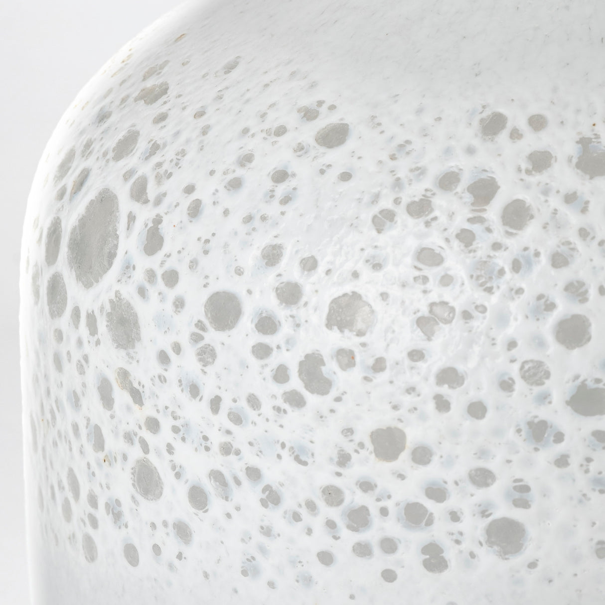 Pearl Short White Gold Rim Glass Vase from Mercana - Luna Furniture