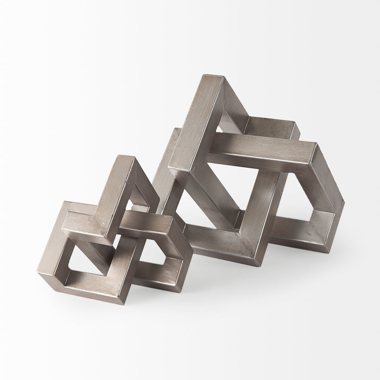 Link Small Silver Metal Sculpture Decorative Object from Mercana - Luna Furniture