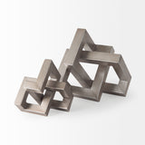 Link Small Silver Metal Sculpture Decorative Object from Mercana - Luna Furniture