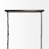 Josie (42"x14.5"x20") Natural Wood Chassis Six Light Chandelier from Mercana - Luna Furniture