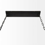 Josie (42"x14.5"x20") Natural Wood Chassis Six Light Chandelier from Mercana - Luna Furniture