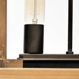 Josie (42"x14.5"x20") Natural Wood Chassis Six Light Chandelier from Mercana - Luna Furniture