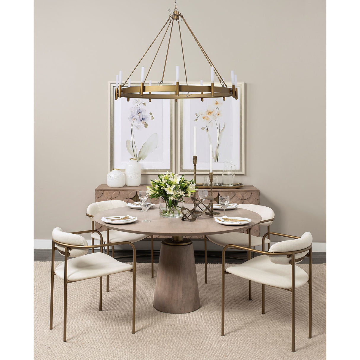 Levit (Small) Gold Table Candle Holder from Mercana - Luna Furniture