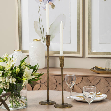 Levit (Small) Gold Table Candle Holder from Mercana - Luna Furniture