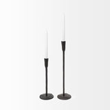 Levit (Small) Black Table Candle Holder from Mercana - Luna Furniture