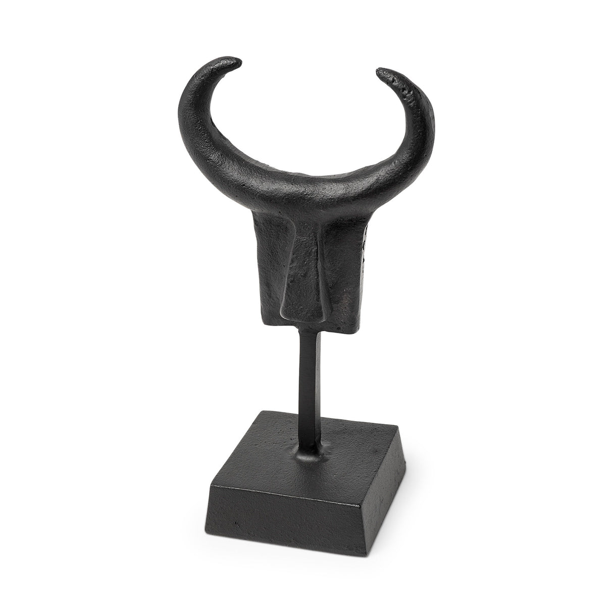 Caleb 4L x 5W Black Metal Tribal Figurine from Mercana - Luna Furniture