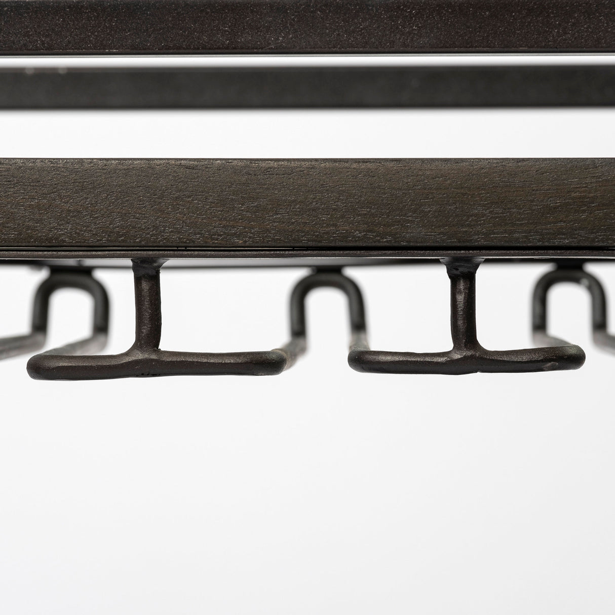 Chriselle Black Metal And Glass Two Tier Bar Cart from Mercana - Luna Furniture